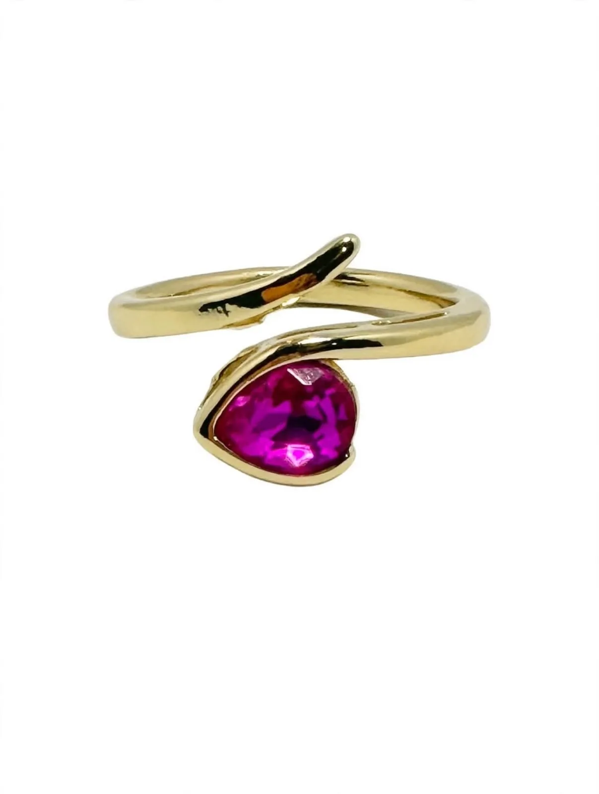 Anillo Gota Fucsia