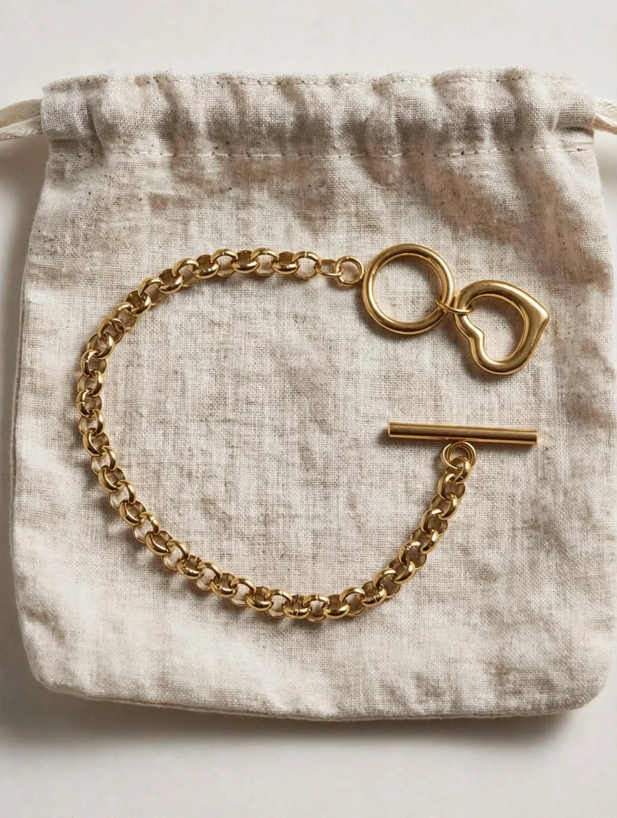 Pulsera Toggle Corazón